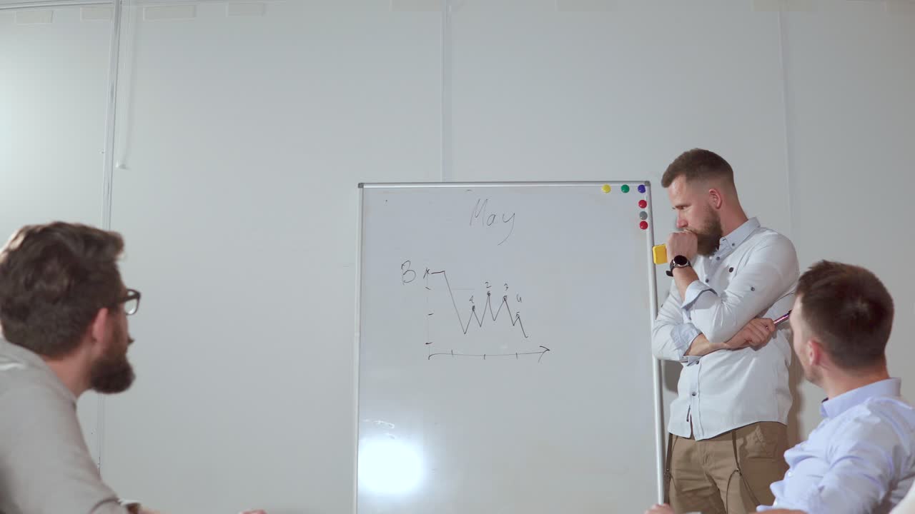 reunión de negocios con presentación