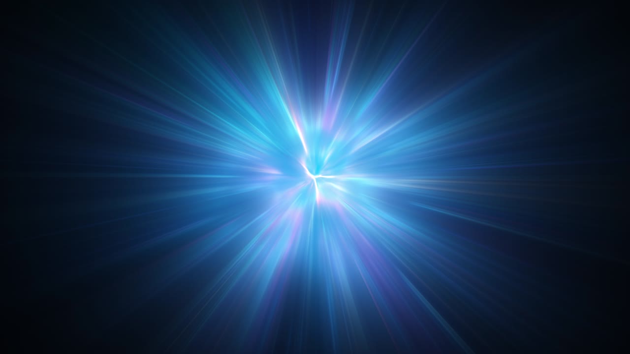 teletransporte viajando en el espacio a través del universo animación de renderización 3d en bucle