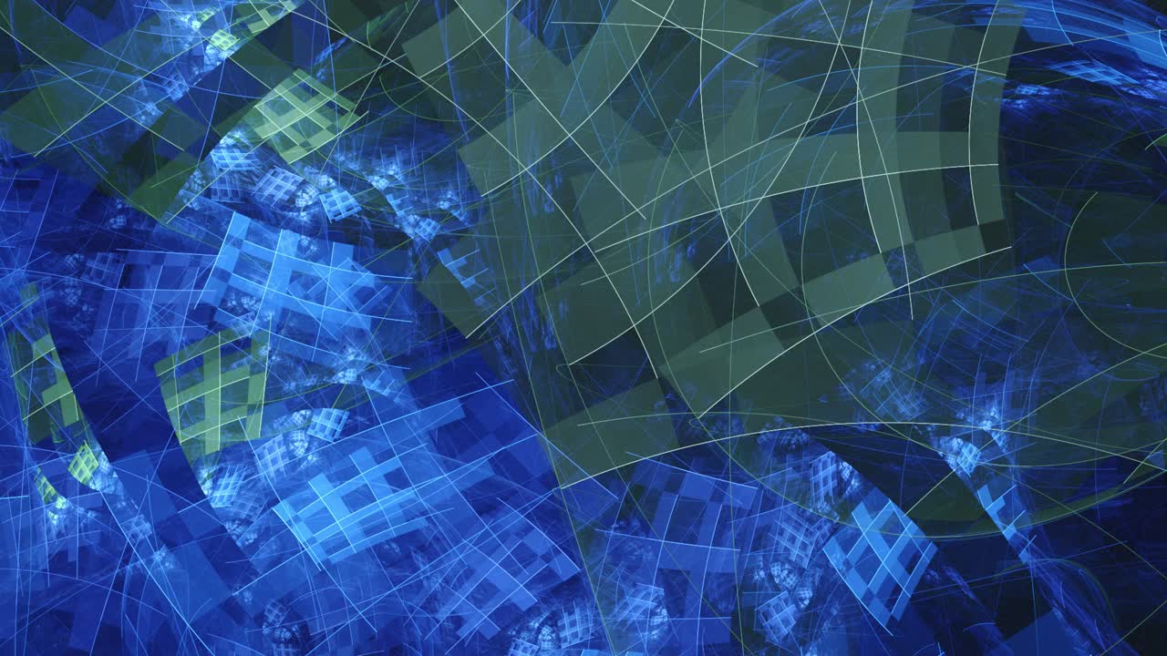 Interesting endless looping futuristic presentation backdrop with layered levels of intersecting blocks