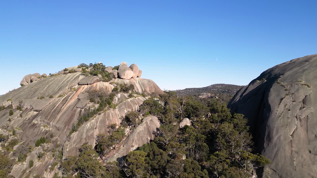 Aerial View of Stunning Rock Formations and Mountains