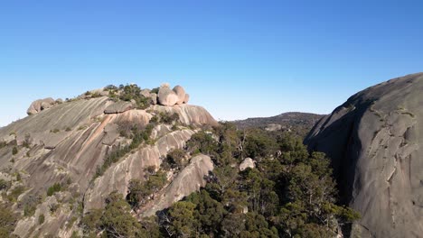aerial view of stunning rock formations and mountains