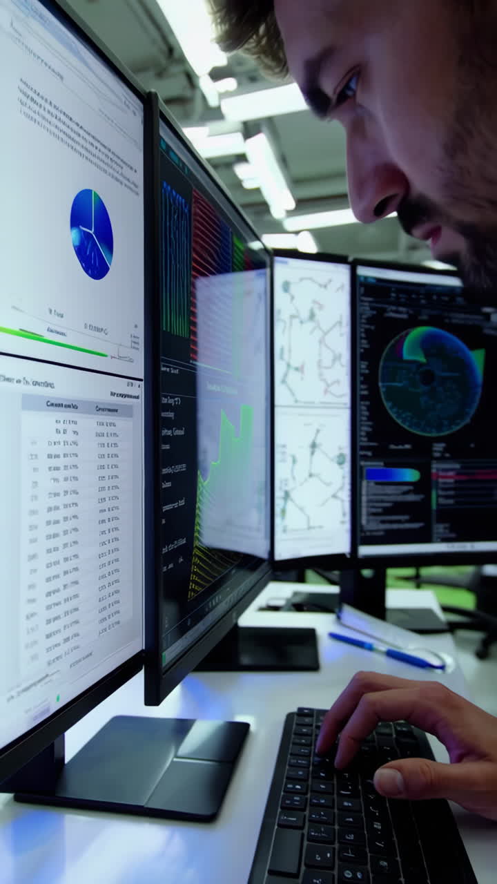 Scientists Working in a Modern Research Laboratory