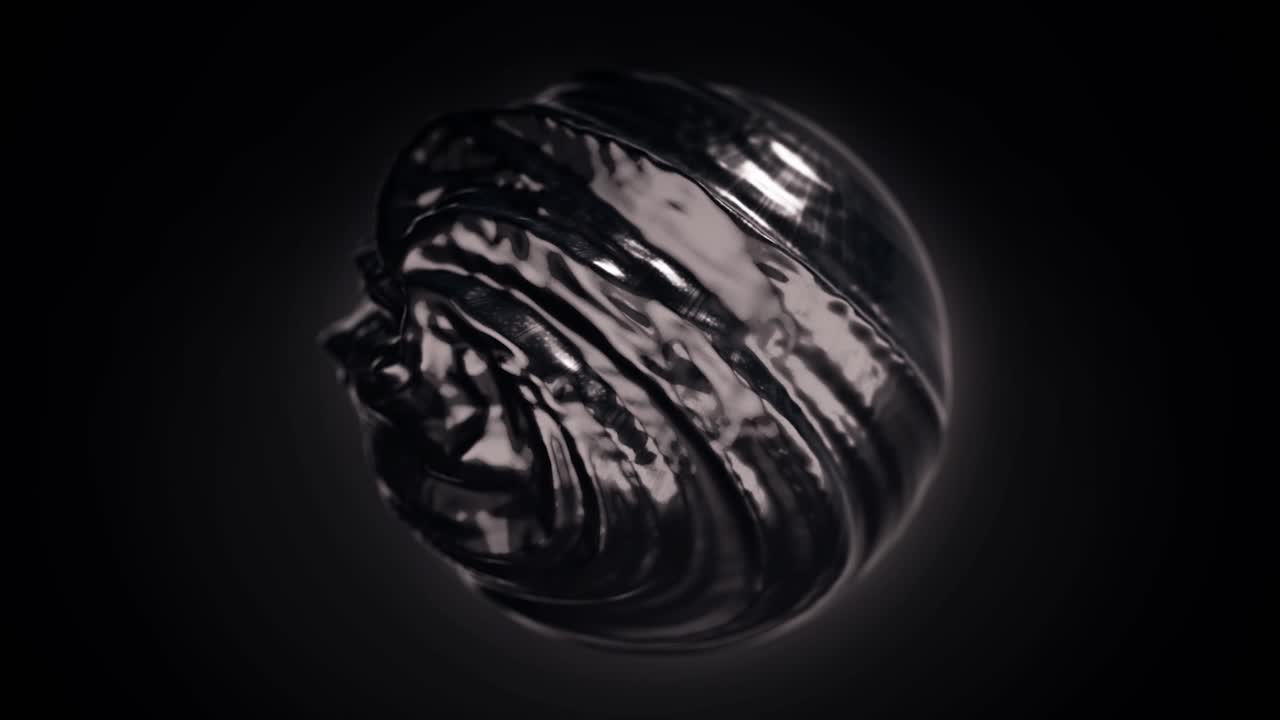 esfera metálica 3d abstracta