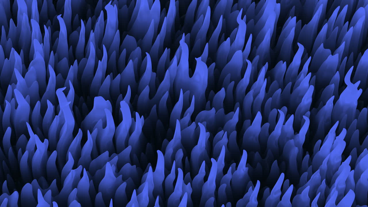 Futuristic blue animal organism in underwater space 2