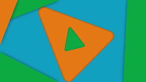 infinite loop colorful triangles animation fast