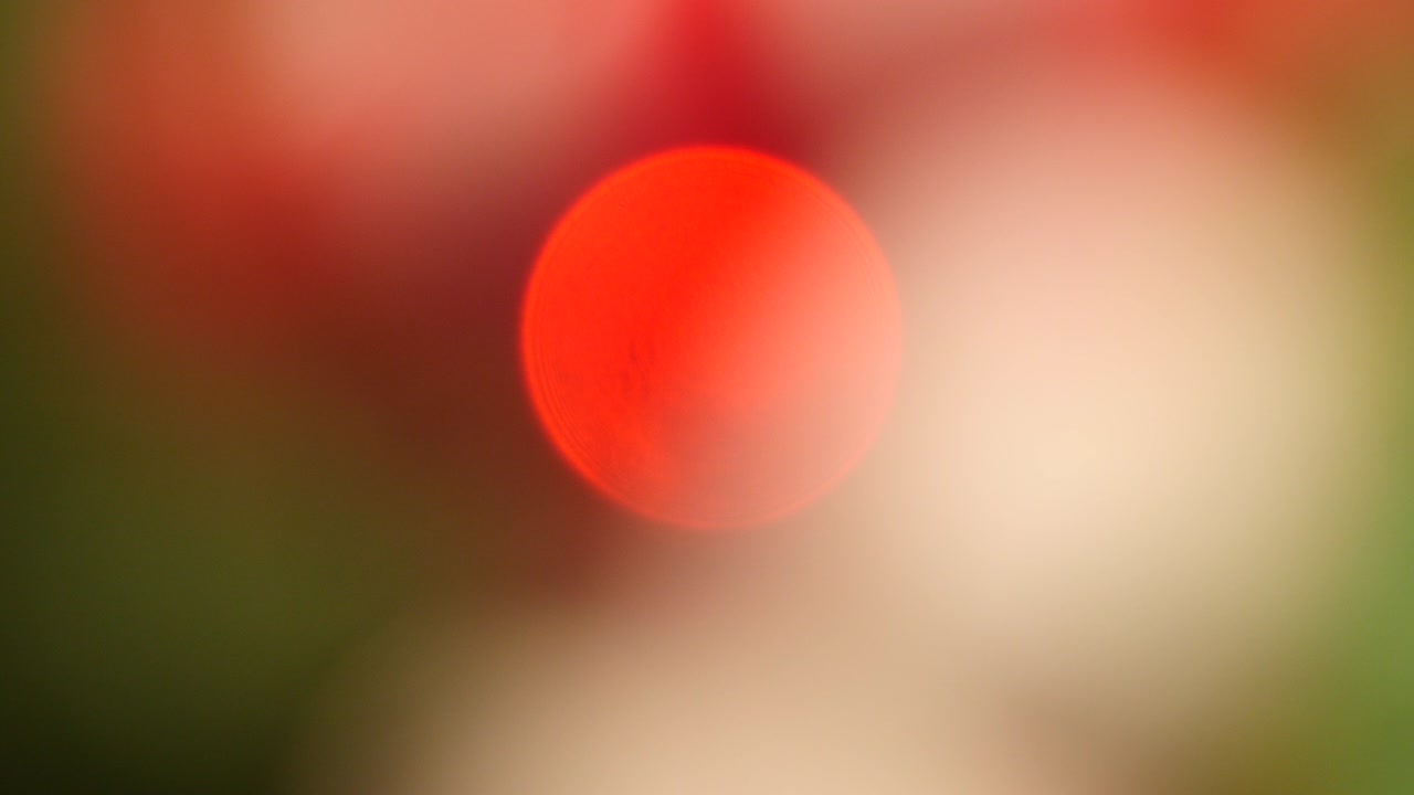 brillo de la luz roja punto de vista