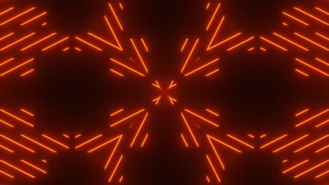 orange neon geometric pattern