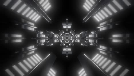 túnel futurista abstracto con líneas brillantes