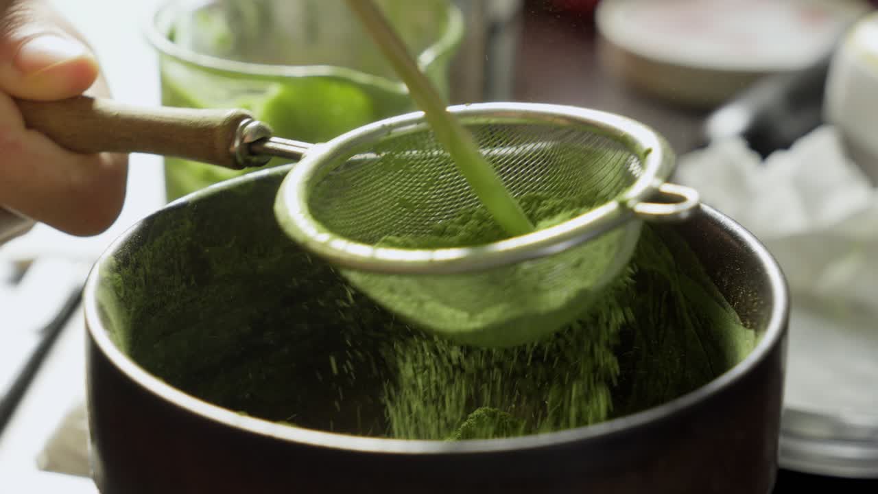 Ceremonial Matcha Drink Preparation, Cultural Beverages, Kitchen Utensils