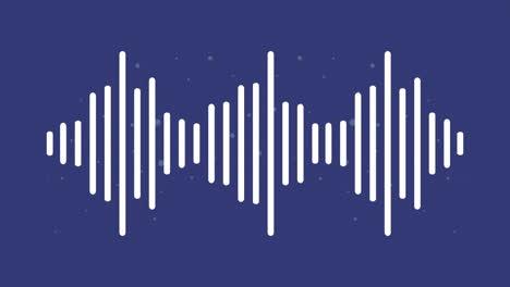 audio waves spectrum in blue background