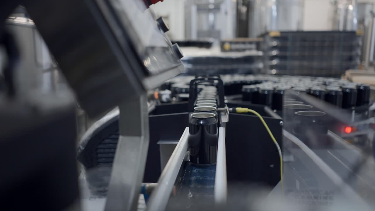Automated Can Production Line in a Brewery