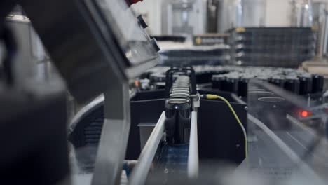automated can production line in a brewery