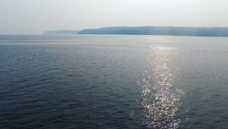 view of puget sound between mukilteo and whidbey island, in the area known as possession sound