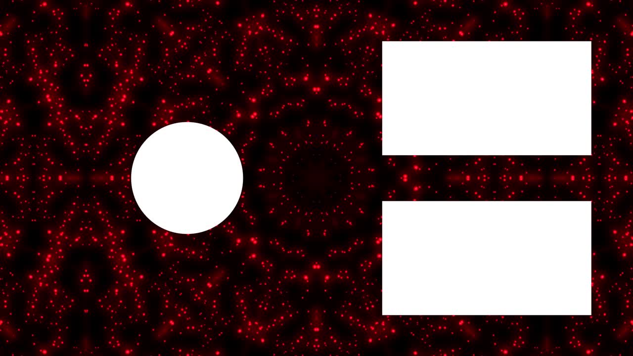 입자 반이는 칼레도스코프 엔드 카드 엔딩 스크린 모션 그래픽