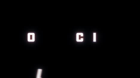 4k text reveal of the word "solar eclipse" on a black background