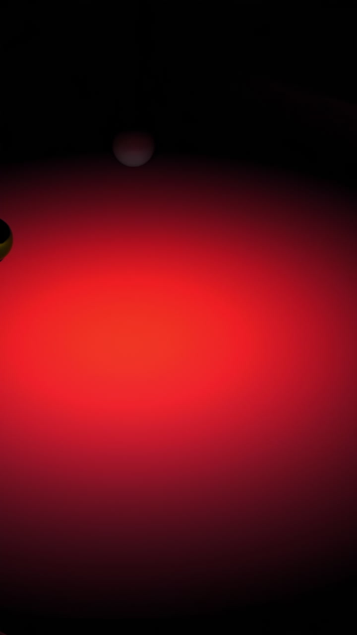 fondo rojo con bolas