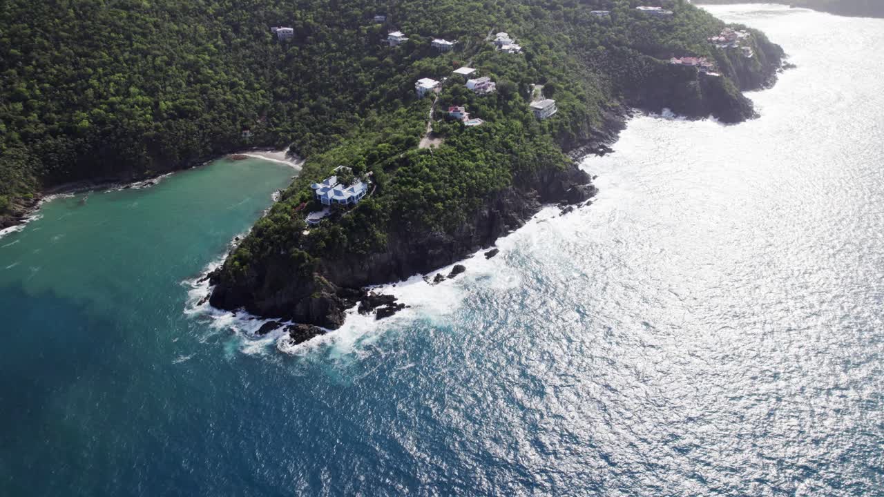 impresionante vista aérea haciendo zoom en de impresionante