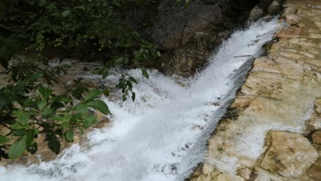 Waterfall-at-the-Poellatschlucht-close-to-Neuschwanstein-Castle,-Bavaria,-Germany