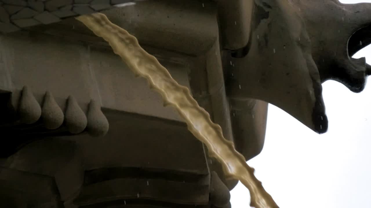 Pouring Rain view from Undercover Spot