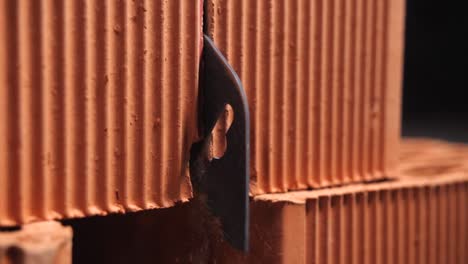 cutting brick with a specialized blade