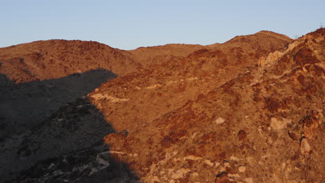 rising aerial at red cloud mine rough mountain landscape, arizona, usa