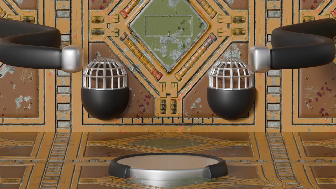 추상적인 미래 산업 디자인