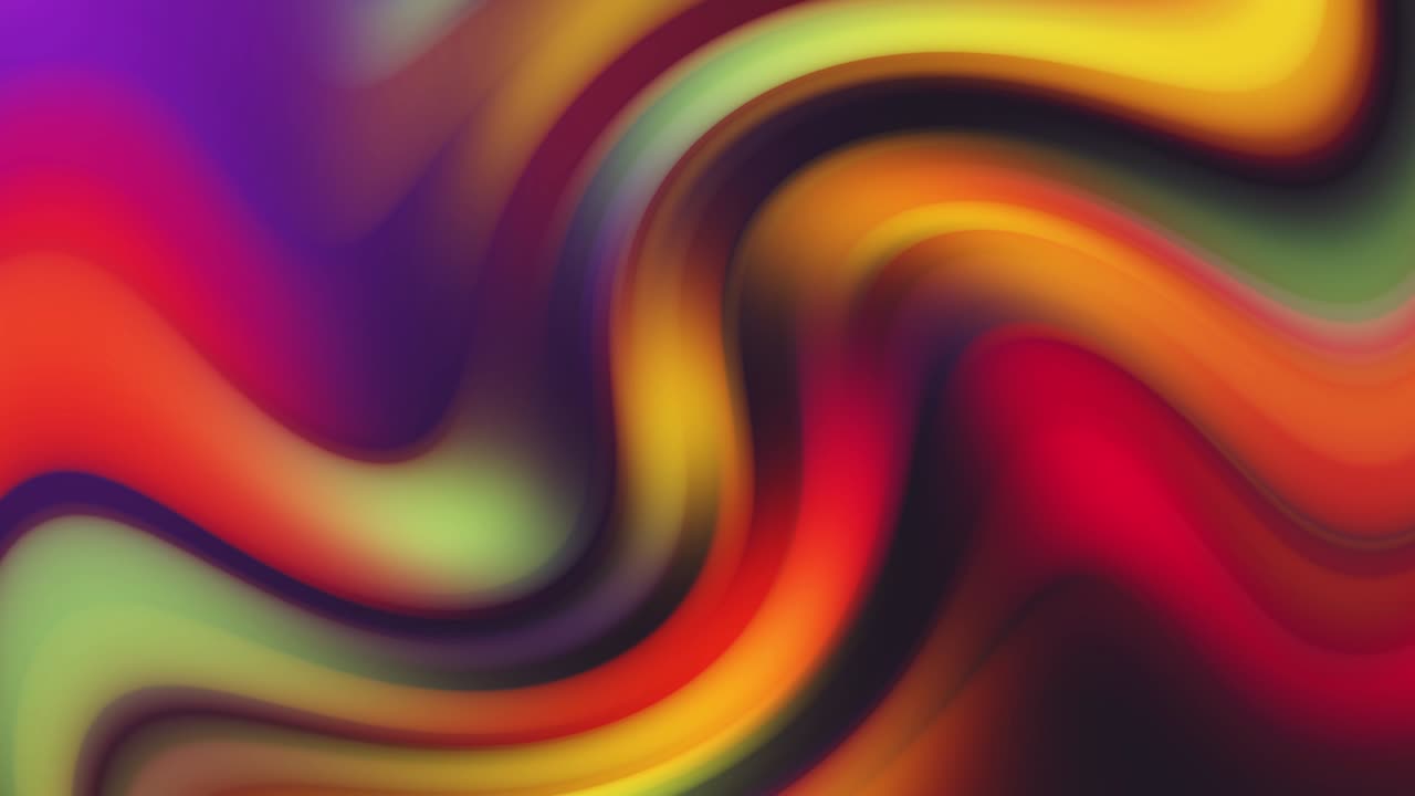 Abstract Multicolored Lights Wave Stripes Background with Motion Gradient and Glows Seamless Loop. Motion beautiful Futuristic Designed Liquid background rainbow animation trendy color.