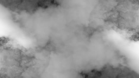 Thick smoke on black background