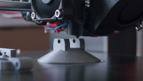 close up of an 3d printing process