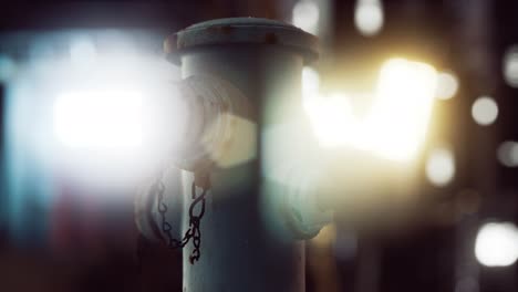 fire hydrant in small town