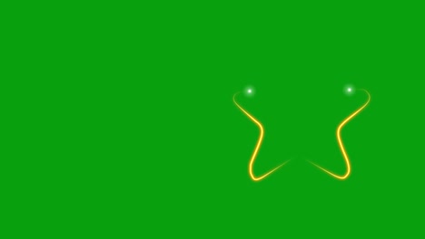 glowing star shape green screen motion graphics