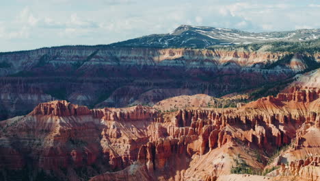 fotografía aérea de formaciones rocosas en el cañón bryce, un día soleado en utah, estados unidos