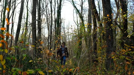 Man-walking-in-forest