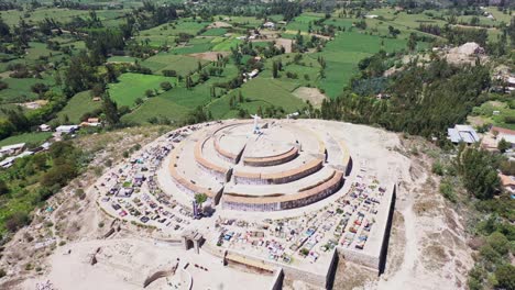 cemetery yungay ancash, peru drone