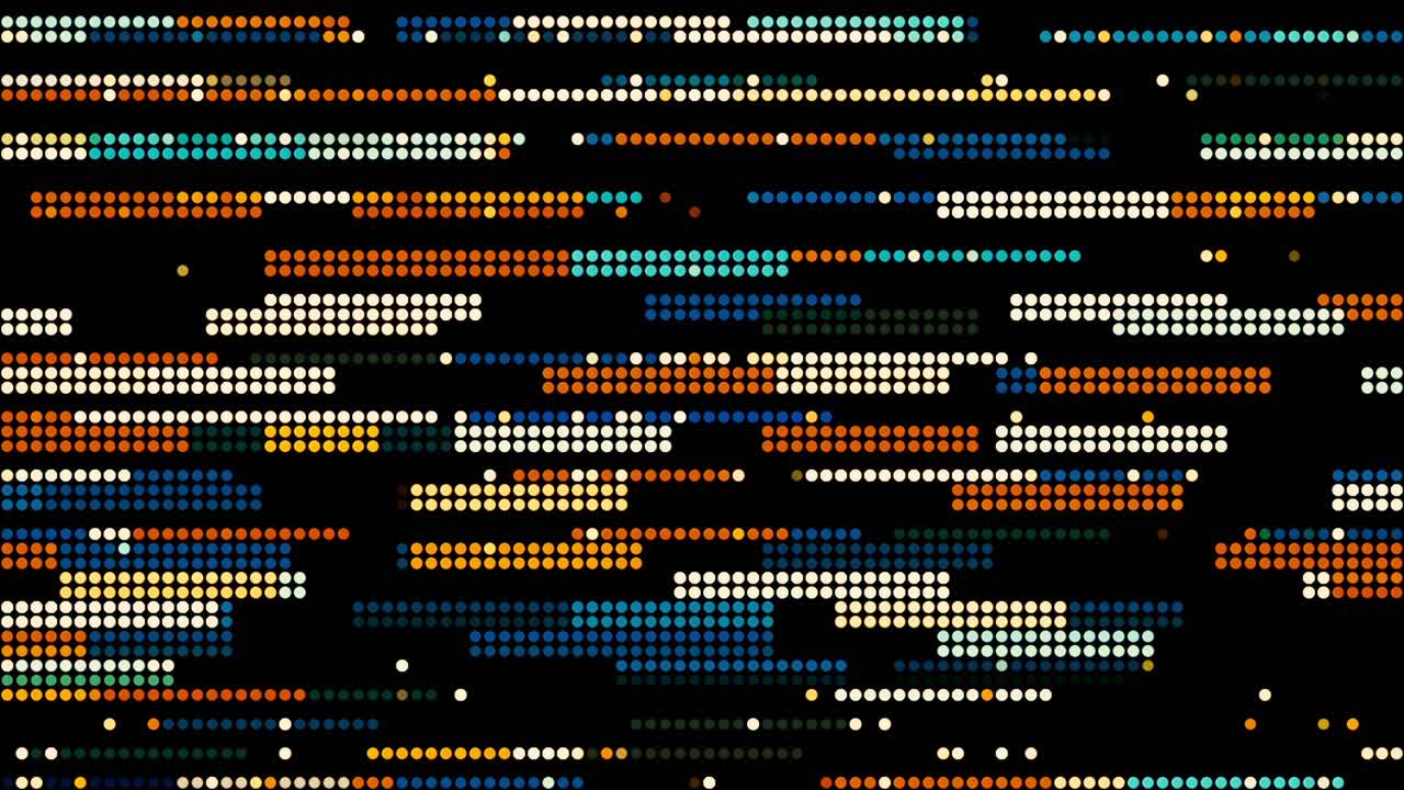 Abstract Geometric Pattern with Colorful Dots and Lines