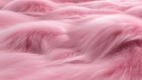 close-up of soft pink fluffy fur texture