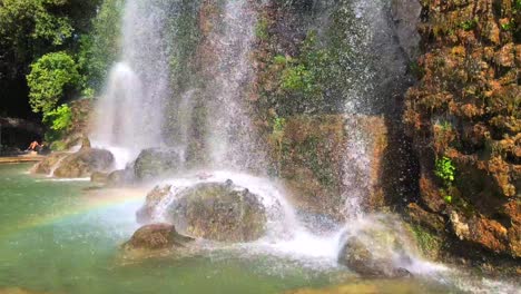 Stunning Waterfall in a Lush Green Park