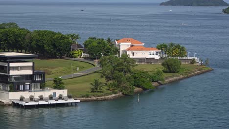Waterfront Villas At Kota Kinabalu In Sabah, Malaysia. - wide shot