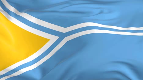 waving  looped flag as  background tuva