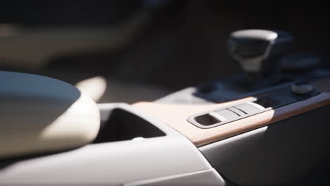 close-up of a car interior