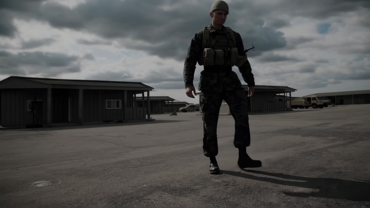 Military Personnel at Base Camp