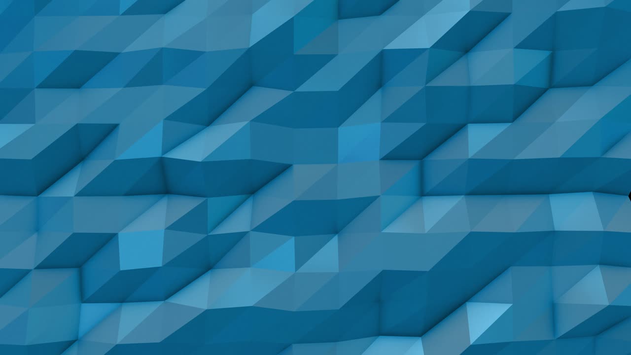 Blue abstract low poly triangle background