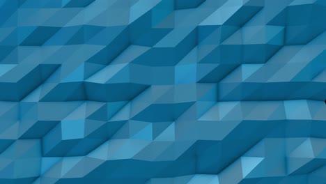 fondo azul abstracto de bajo polígono triangular