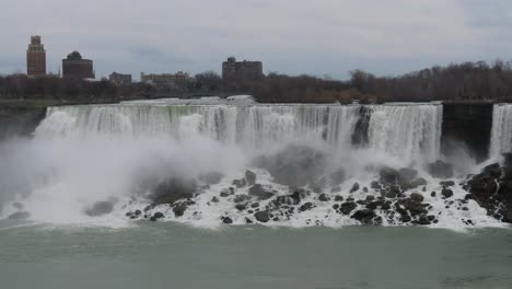 niagara falls on cloudy day