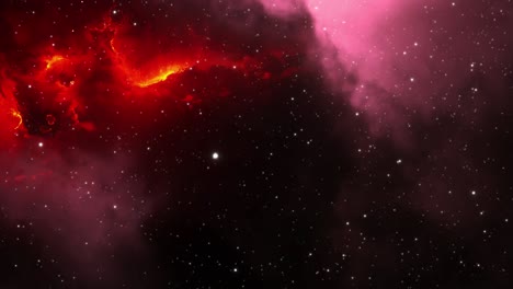 red nebula in the deep space 4k