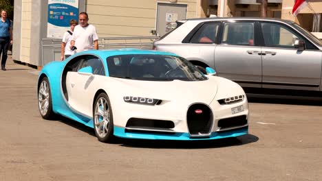 a bugatti sports car in monte carlo