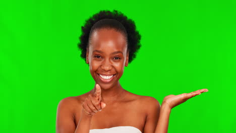 Green-screen-smile,-beauty-face