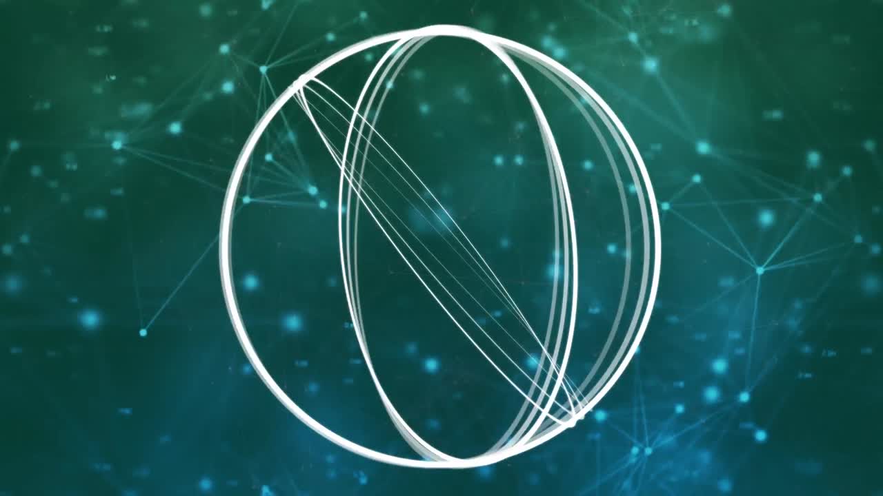 Animation of networks of connections with spinning scopes