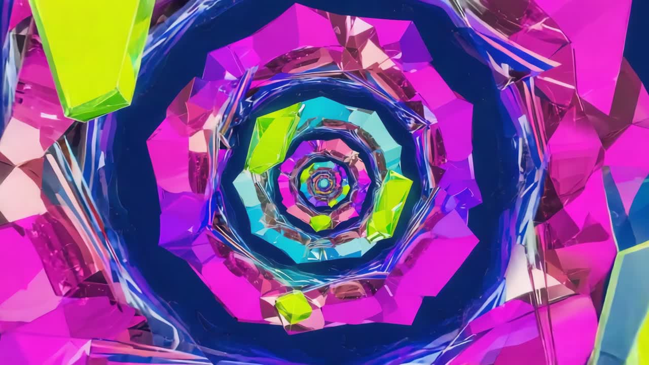 túnel geométrico abstracto