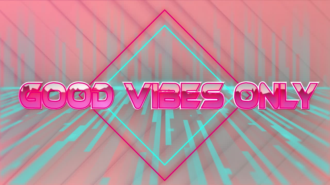 좋은 진동을 통해 움직이는 모양의 애니메이션 텍스트만